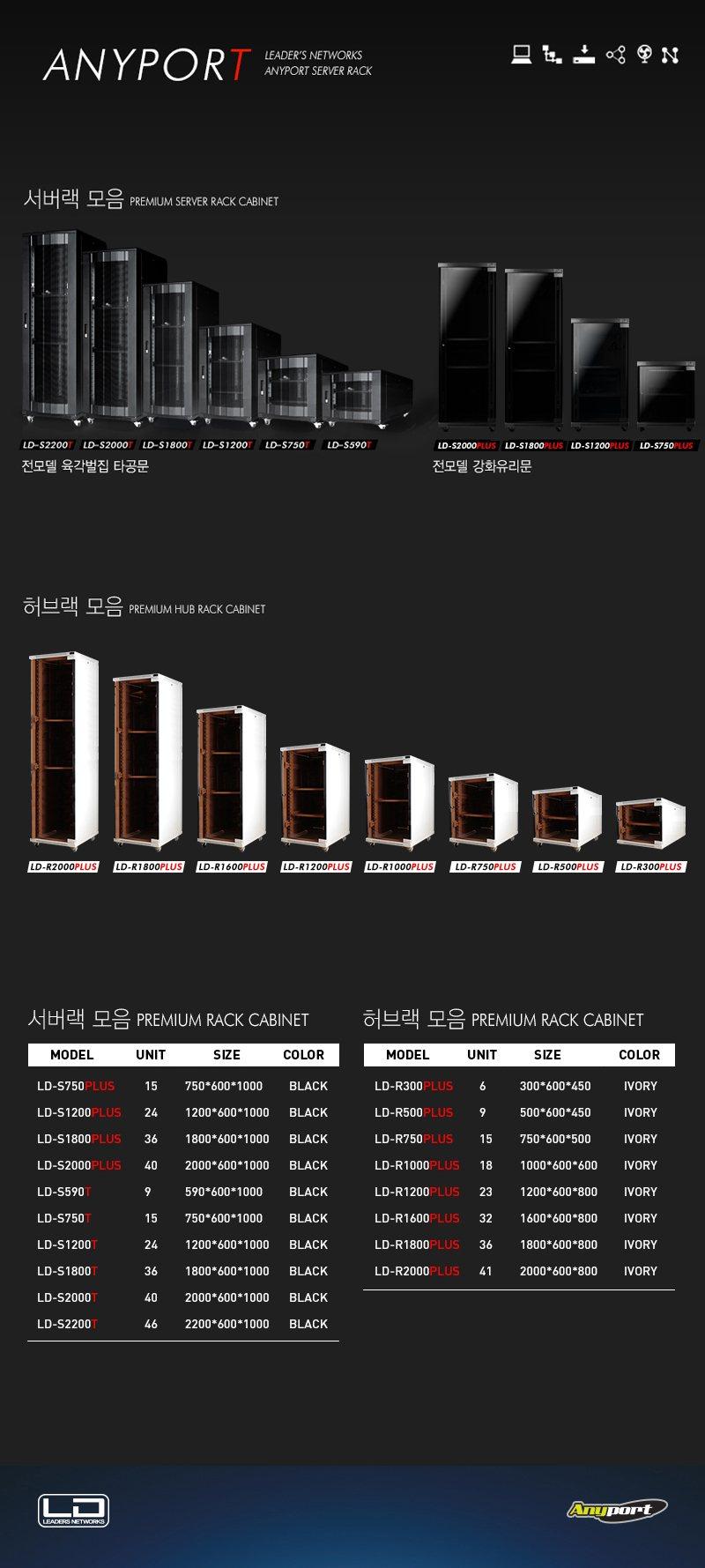 LD 허브랙 PLUS 15U 아이보리 LD-R750-PLUS 상세 정보
